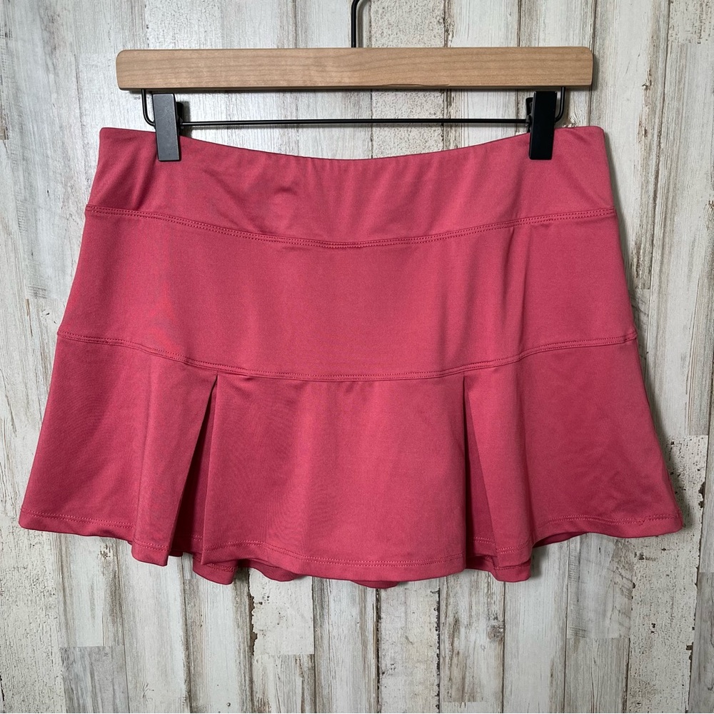 Zyia Pink Rose Active Tennis Pleated Skort Skirt Womens Size Large